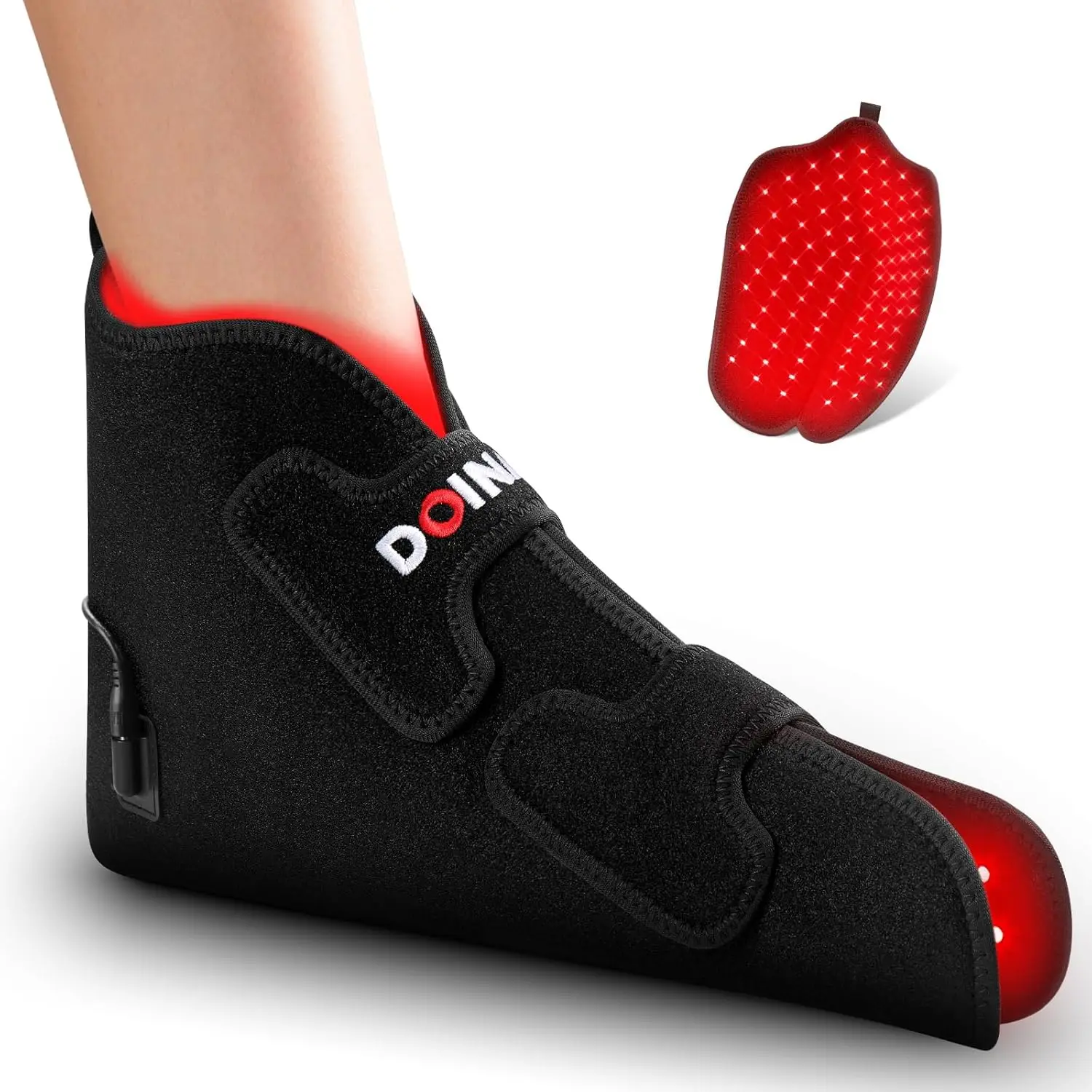 Red Light & Infrared Therapy for Feet - Neuropathy Relief, Pulse Mode, Ankle & Toe Wraps
Red Light & Infrared Therapy for Feet - Neuropathy Relief, Pulse Mode, Ankle & Toe Wraps
