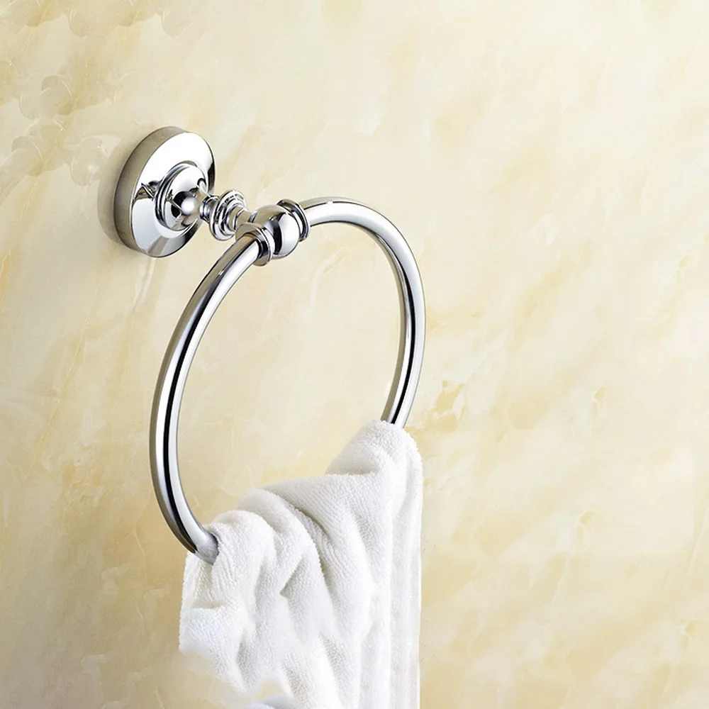 Polished Silver Chrome Brass Bathroom Hardware Accessories Round Towel Ring Hanger Holder Dba805
Polished Silver Chrome Brass Bathroom Hardware Accessories Round Towel Ring Hanger Holder Dba805