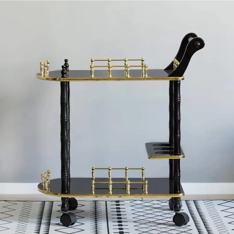 Bar Cart Tea Trolley with 2 Tier Shelves&Rolling Wheels, Mobile bar handcart suitable for parties and dinners, Kitchen Handcart
Bar Cart Tea Trolley with 2 Tier Shelves&Rolling Wheels, Mobile bar handcart suitable for parties and dinners, Kitchen Handcart