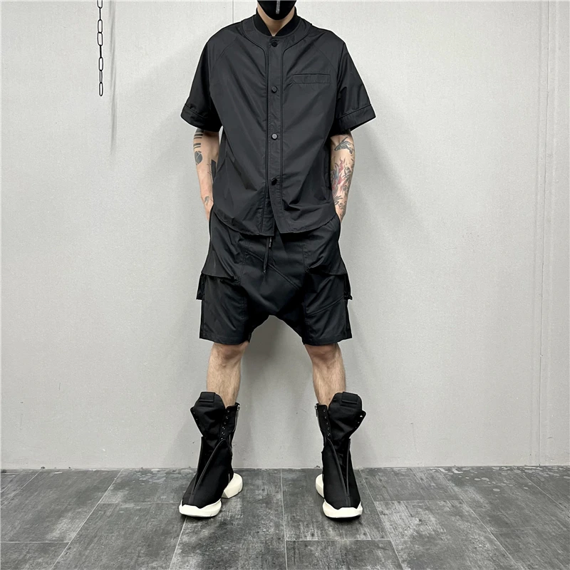 Dark Personality Stitching Harem Shorts Fashion Trendy Capris Middle Pants Loose Baggy Men
Dark Personality Stitching Harem Shorts Fashion Trendy Capris Middle Pants Loose Baggy Men
