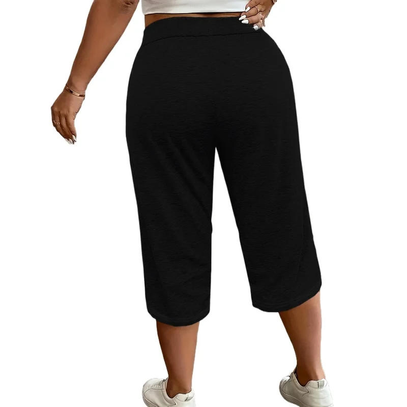 2026 Plus Size Black Elasticated Waist Shorts Casual Fashion
2026 Plus Size Black Elasticated Waist Shorts Casual Fashion