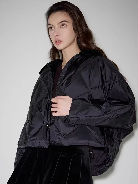 Ele Vintage MICOAT Women's ort down Jaet 25 Winter Velvet Collar Diamond Stitching Goose down Warm Faion Ladies' Coat
Ele Vintage MICOAT Women's ort down Jaet 25 Winter Velvet Collar Diamond Stitching Goose down Warm Faion Ladies' Coat