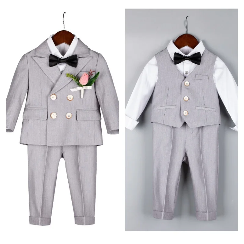 Flower Boys Wedding Suit Set Kids Formal Birthday Photography Outfit Suit Child Piano Host Piano Performance Costume
Flower Boys Wedding Suit Set Kids Formal Birthday Photography Outfit Suit Child Piano Host Piano Performance Costume