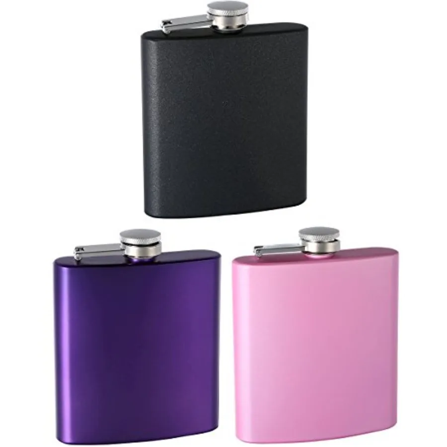 Hip Flask Holding 6 oz - Top Shelf Pearlized Pink Pocket Size - Stainless Steel, Heavy Gauge, Rustproof, Screw-On Cap - Gift Bo
Hip Flask Holding 6 oz - Top Shelf Pearlized Pink Pocket Size - Stainless Steel, Heavy Gauge, Rustproof, Screw-On Cap - Gift Bo