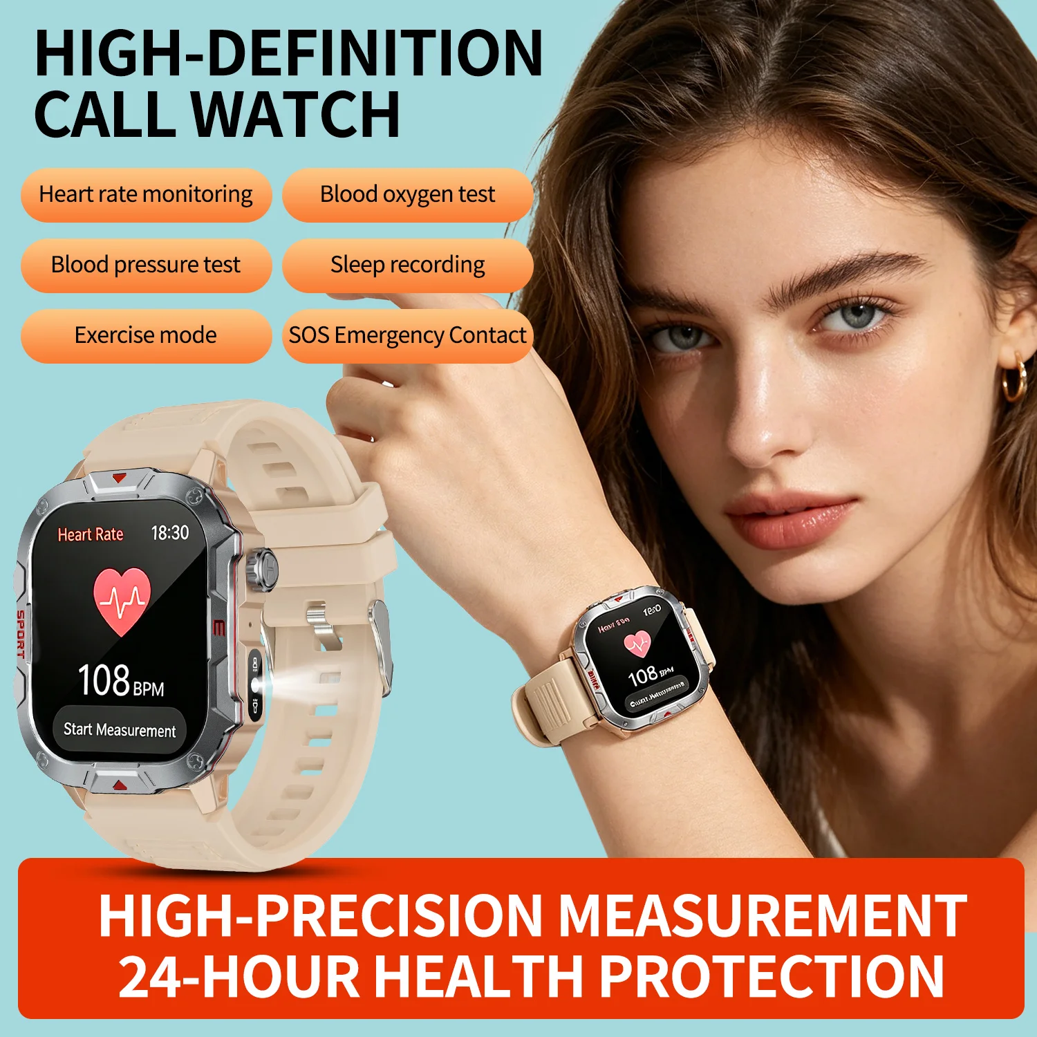 Men Smartwatch Full Touch Screen Ip67 Waterproof Sport Modes Bluetooth Answer Call SOS Emergency Watch Fitness Tracker Outdoor
Men Smartwatch Full Touch Screen Ip67 Waterproof Sport Modes Bluetooth Answer Call SOS Emergency Watch Fitness Tracker Outdoor