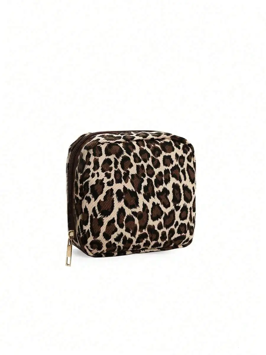 Leopard Corduroy Square Cosmetic Storage Bag With Zipper
Leopard Corduroy Square Cosmetic Storage Bag With Zipper