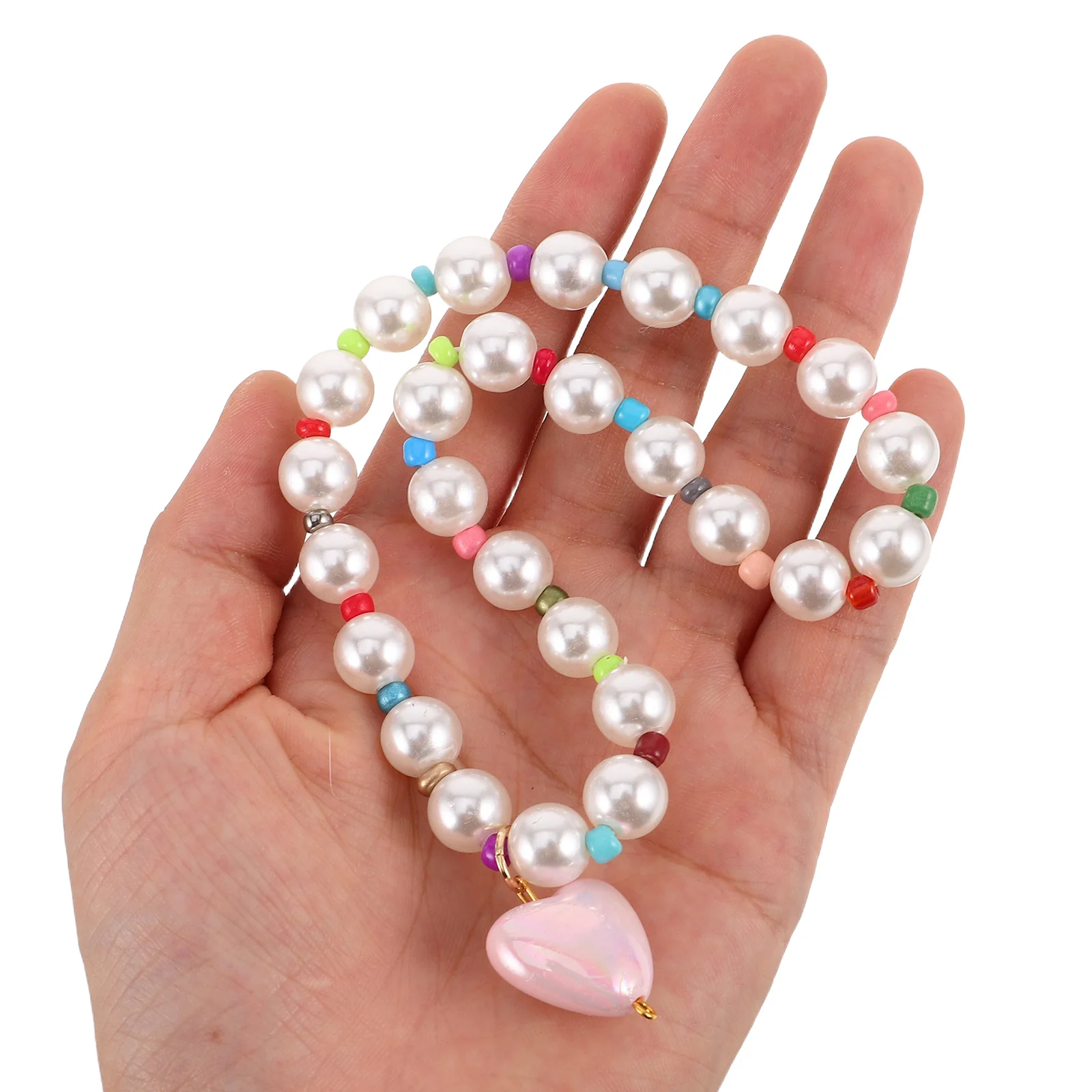 Colorful Candy Beaded Pet Necklace Heart Pendant Lightweight Adjustable Collar for Cats Small Dogs Wedding Party Costume
Colorful Candy Beaded Pet Necklace Heart Pendant Lightweight Adjustable Collar for Cats Small Dogs Wedding Party Costume