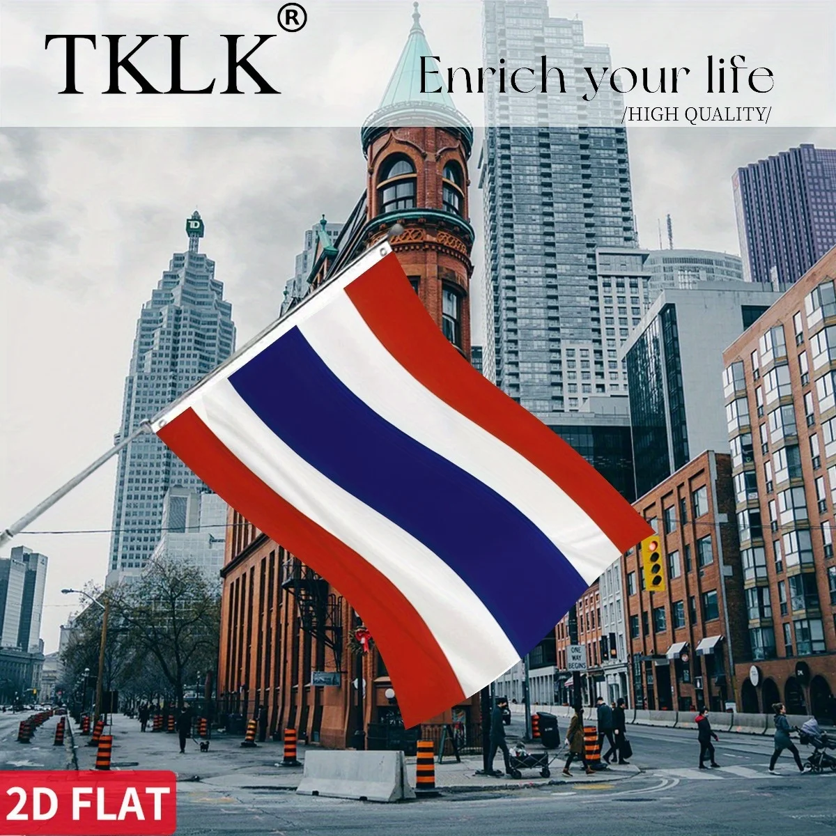 1pc Thailand National Flag, 90x150cm Hanging Polyester Thailand THA national Flags Polyester with Brass Grommets
1pc Thailand National Flag, 90x150cm Hanging Polyester Thailand THA national Flags Polyester with Brass Grommets