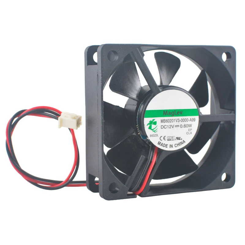 (2pcs)MB60201V3-0000-A99 6cm 60mm fan 60x60x20mm DC12V 0.6W 2pin 3000rpm quiet cooling fan for the power supply
(2pcs)MB60201V3-0000-A99 6cm 60mm fan 60x60x20mm DC12V 0.6W 2pin 3000rpm quiet cooling fan for the power supply