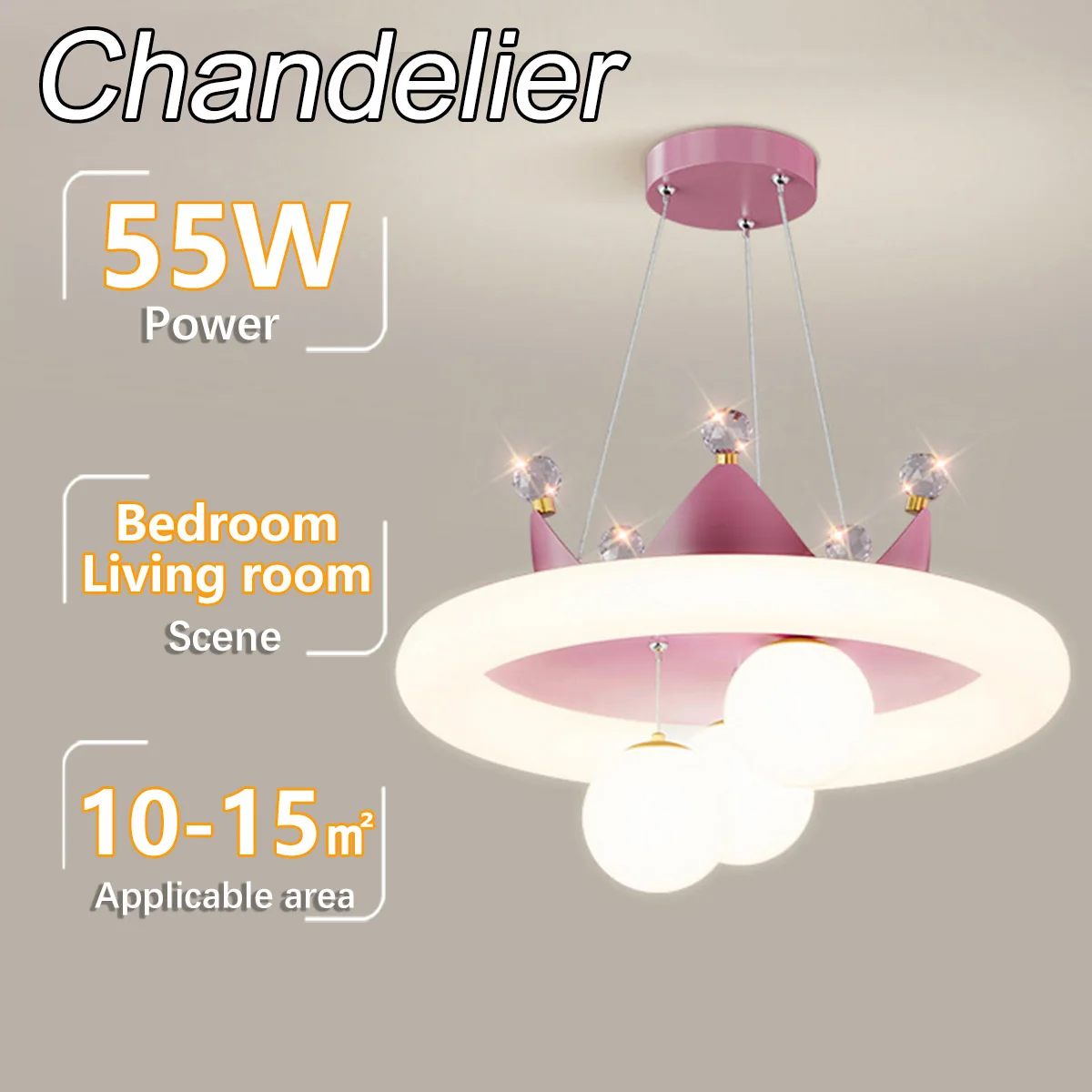 Люстра для спальни: скандинавская креативная лампа с облачной короной, подходит для комнат принцессы для девочек, главных спален и детских комнат.
Люстра для спальни: скандинавская креативная лампа с облачной короной, подходит для комнат принцессы для девочек, главных спален и детских комнат.