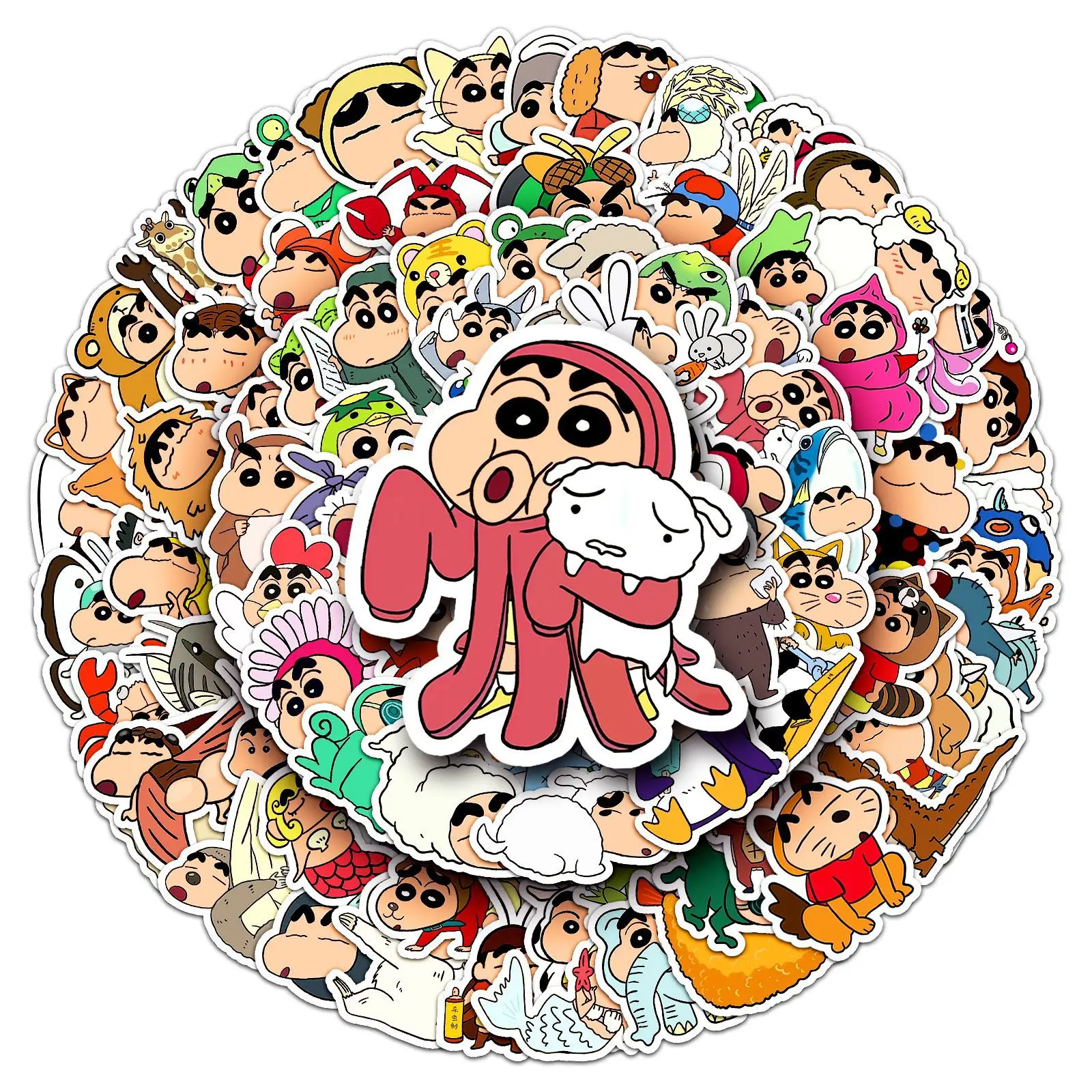 100pcs Kawaii Crayon Shin-chan Cartoon Stickers Decorative Desk Laptop Scrapbook Luggage Stationery Cute Graffiti Sticker Gifts
100pcs Kawaii Crayon Shin-chan Cartoon Stickers Decorative Desk Laptop Scrapbook Luggage Stationery Cute Graffiti Sticker Gifts