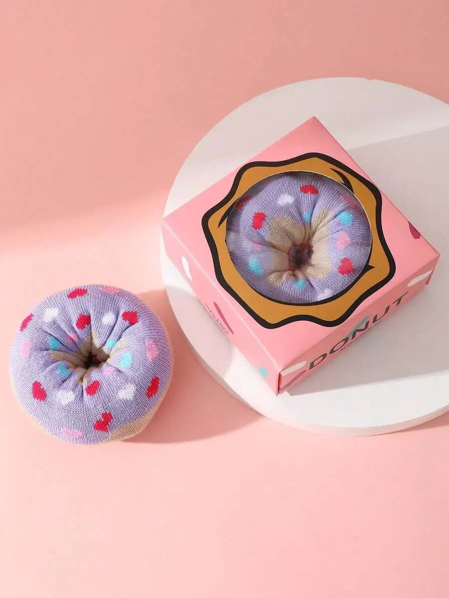 Funny Donut Shaped Mid-Calf Socks With Gift Box Packaging
Funny Donut Shaped Mid-Calf Socks With Gift Box Packaging