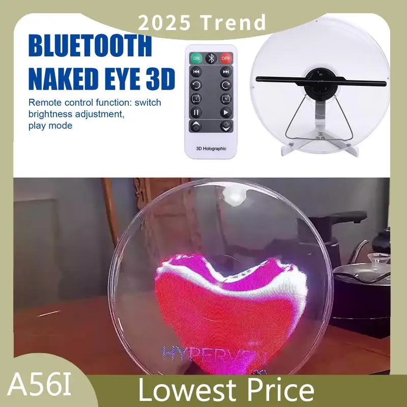 A56I Top 3D Holographic Fan Screen Rotating Display Air Virtual Stereoscopic Imaging Led Projector Wifi Outdoor US PLUG
A56I Top 3D Holographic Fan Screen Rotating Display Air Virtual Stereoscopic Imaging Led Projector Wifi Outdoor US PLUG