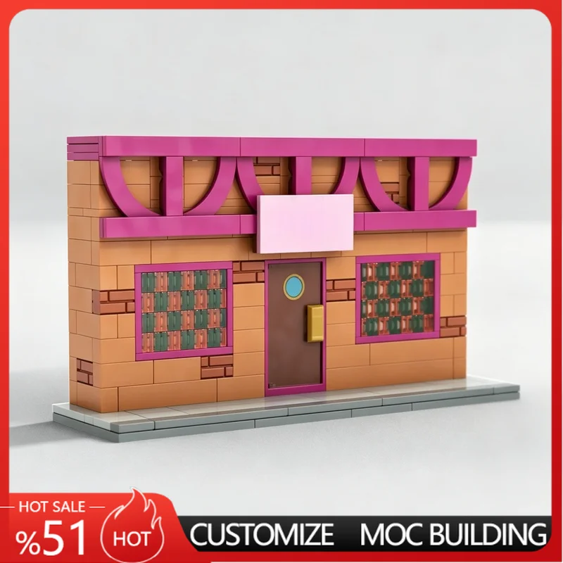 334Pcs Retro Street Bar Building Model MOC Custom Building Blocks DIY Assembly Educational Toy Birthday Christmas Popular Gifts
334Pcs Retro Street Bar Building Model MOC Custom Building Blocks DIY Assembly Educational Toy Birthday Christmas Popular Gifts