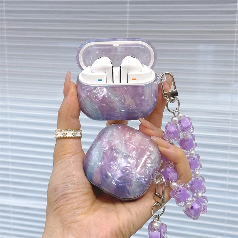 Luxury Purple Pearl Texture Earphone Case for Samsung Buds 4 Pro 3 FE Live 2Pro Core Cover with Keychain Protective Earphone Box
Luxury Purple Pearl Texture Earphone Case for Samsung Buds 4 Pro 3 FE Live 2Pro Core Cover with Keychain Protective Earphone Box