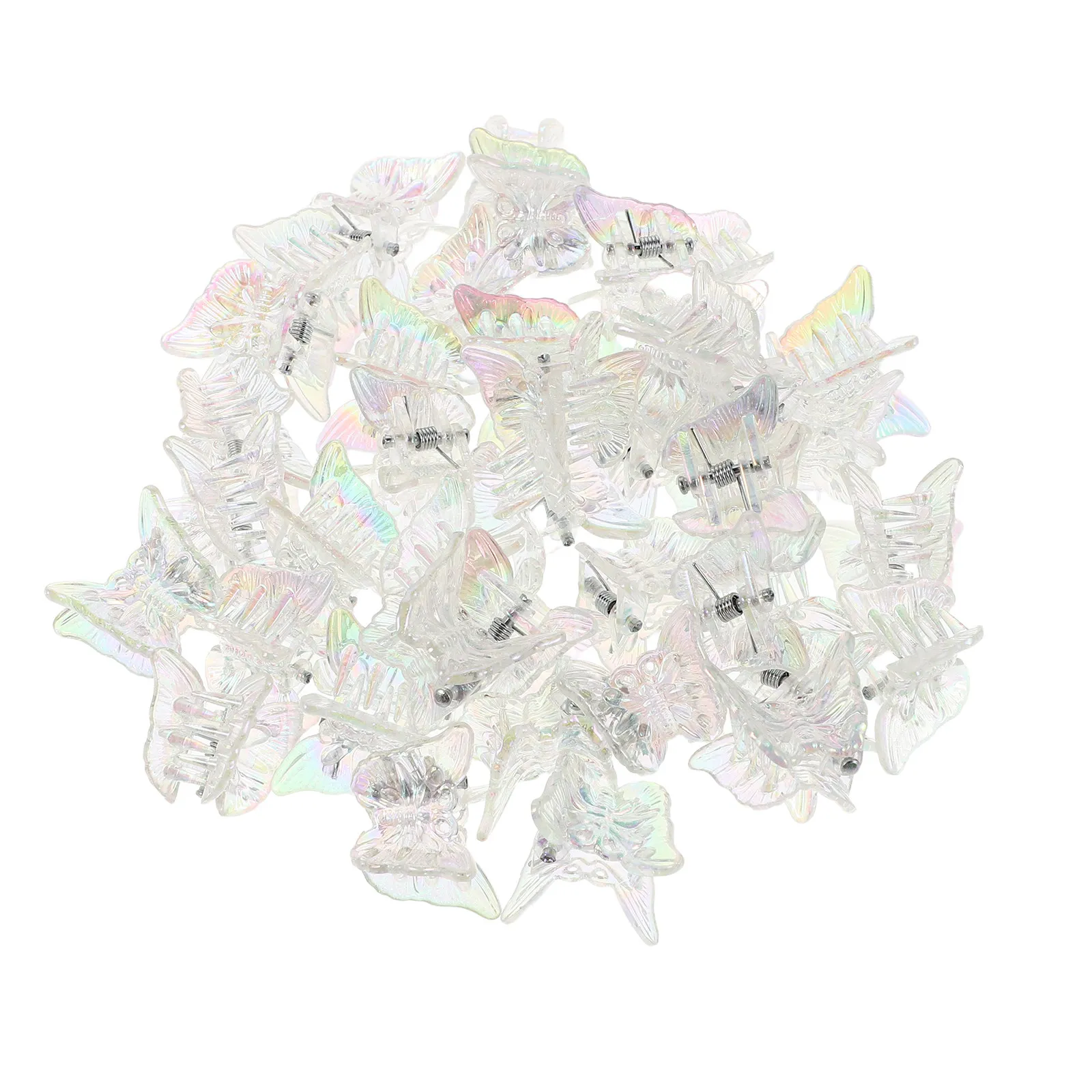 100Pcs Transparent Butterfly Claw Clips Iridescent Mermaid Clips for Women Girls Secure Hold Lightweight Comfortable
100Pcs Transparent Butterfly Claw Clips Iridescent Mermaid Clips for Women Girls Secure Hold Lightweight Comfortable