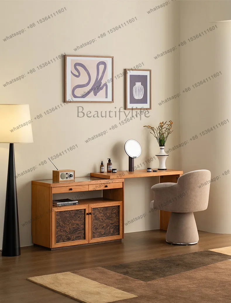 Modern simple makeup table ash wood storage chest integrated sofa partition cabinet
Modern simple makeup table ash wood storage chest integrated sofa partition cabinet