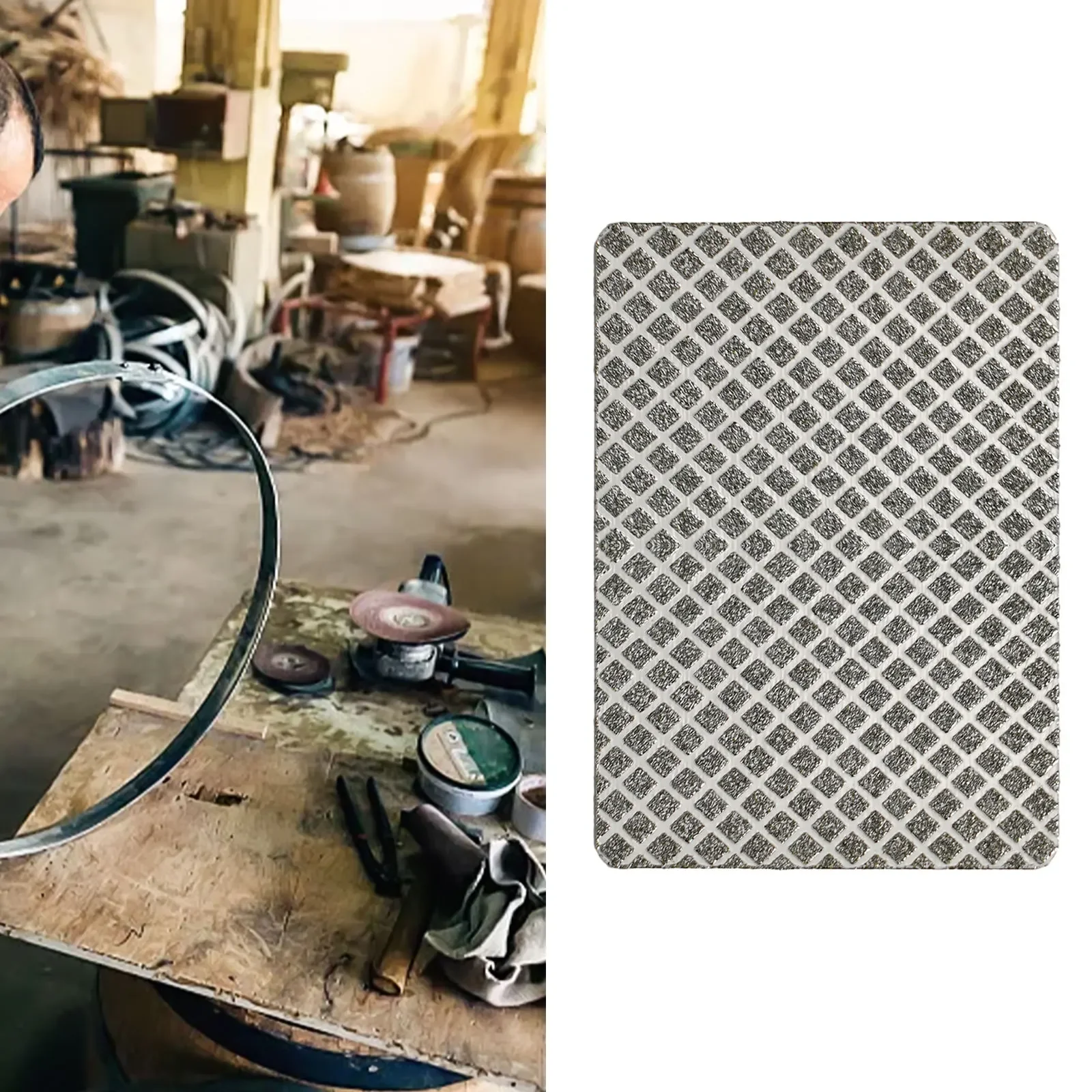 90×55×2.5mm Diamond Sharpener Grinding Sharpening Stone Sheet Hook&Loop Backing For Sharpening Kitchen Knives Planer Scissors
90×55×2.5mm Diamond Sharpener Grinding Sharpening Stone Sheet Hook&Loop Backing For Sharpening Kitchen Knives Planer Scissors