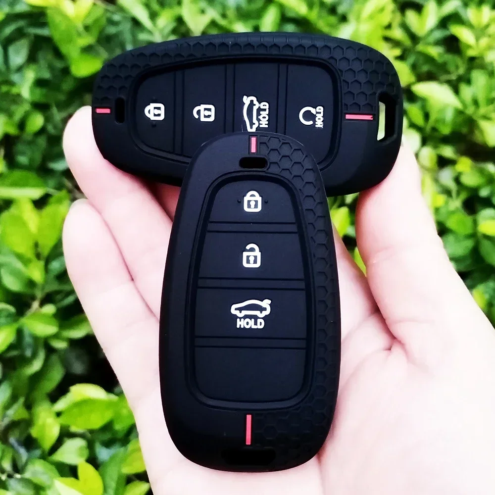 Silicone Car Key Case Cover for Hyundai Tucson Solaris Sonata Hybrid NEXO NX4 Santafe Dn8 4 Buttons 2020 2021 2022 Accessories
Silicone Car Key Case Cover for Hyundai Tucson Solaris Sonata Hybrid NEXO NX4 Santafe Dn8 4 Buttons 2020 2021 2022 Accessories