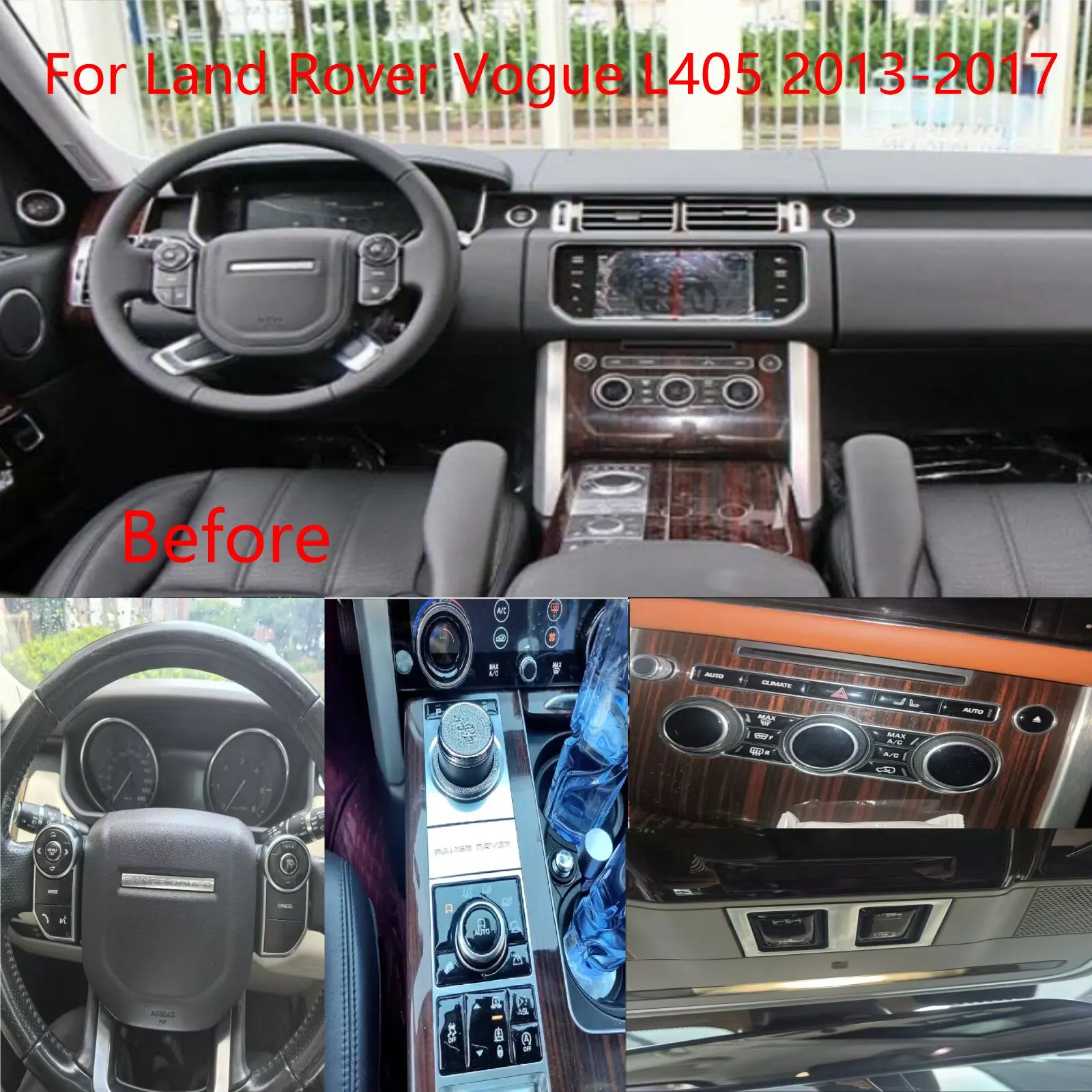 2 DIN For Land Rover Range Rover Vogue L405 2013-2017 Center Console Button Cover Terrain Traction Control Button Sticker