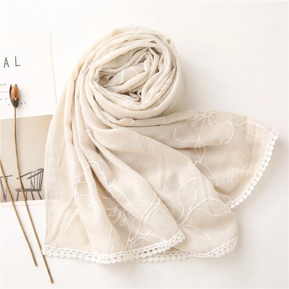 Versatile Elegant Hijab Scarf Thin Plain Design Sunscreen Shawl Flower Embroidery Soft Shawls Wraps for Women
Versatile Elegant Hijab Scarf Thin Plain Design Sunscreen Shawl Flower Embroidery Soft Shawls Wraps for Women