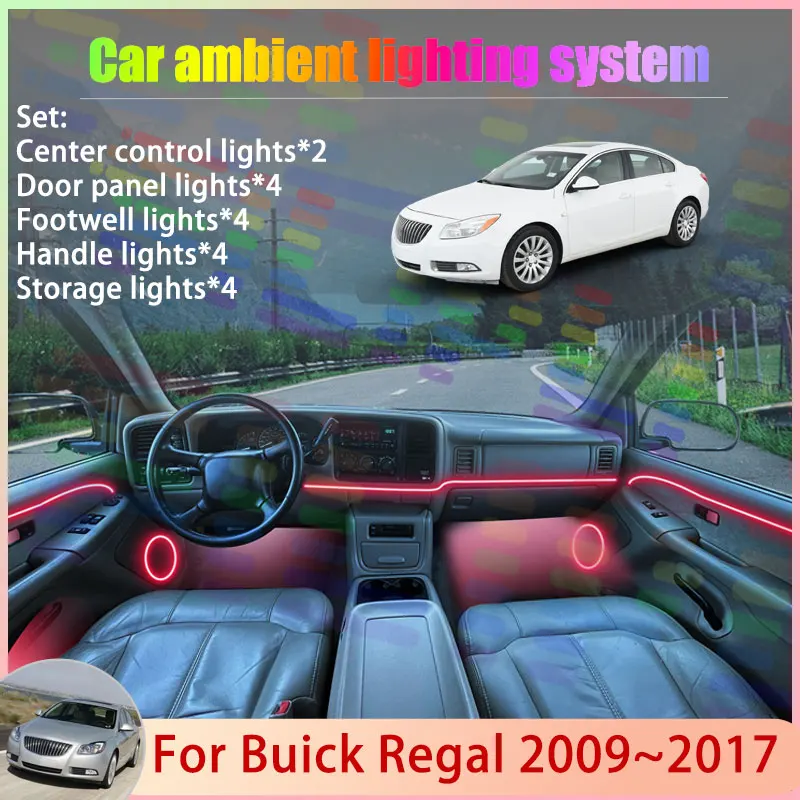 For Buick Regal 2009~2017 MK5 5th Opel Insignia 2/24 in 1 Car Atmosphere Light Lamp RGB Shade Ensemble Streamer Atmosphere Set
For Buick Regal 2009~2017 MK5 5th Opel Insignia 2/24 in 1 Car Atmosphere Light Lamp RGB Shade Ensemble Streamer Atmosphere Set