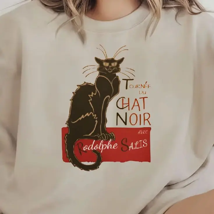 Retro Color Fun Black Cat Sweatshirt Casual Crew neck Daily Wear Unisex Pullover with Multiple Colors Versatile Stylish Tees
Retro Color Fun Black Cat Sweatshirt Casual Crew neck Daily Wear Unisex Pullover with Multiple Colors Versatile Stylish Tees