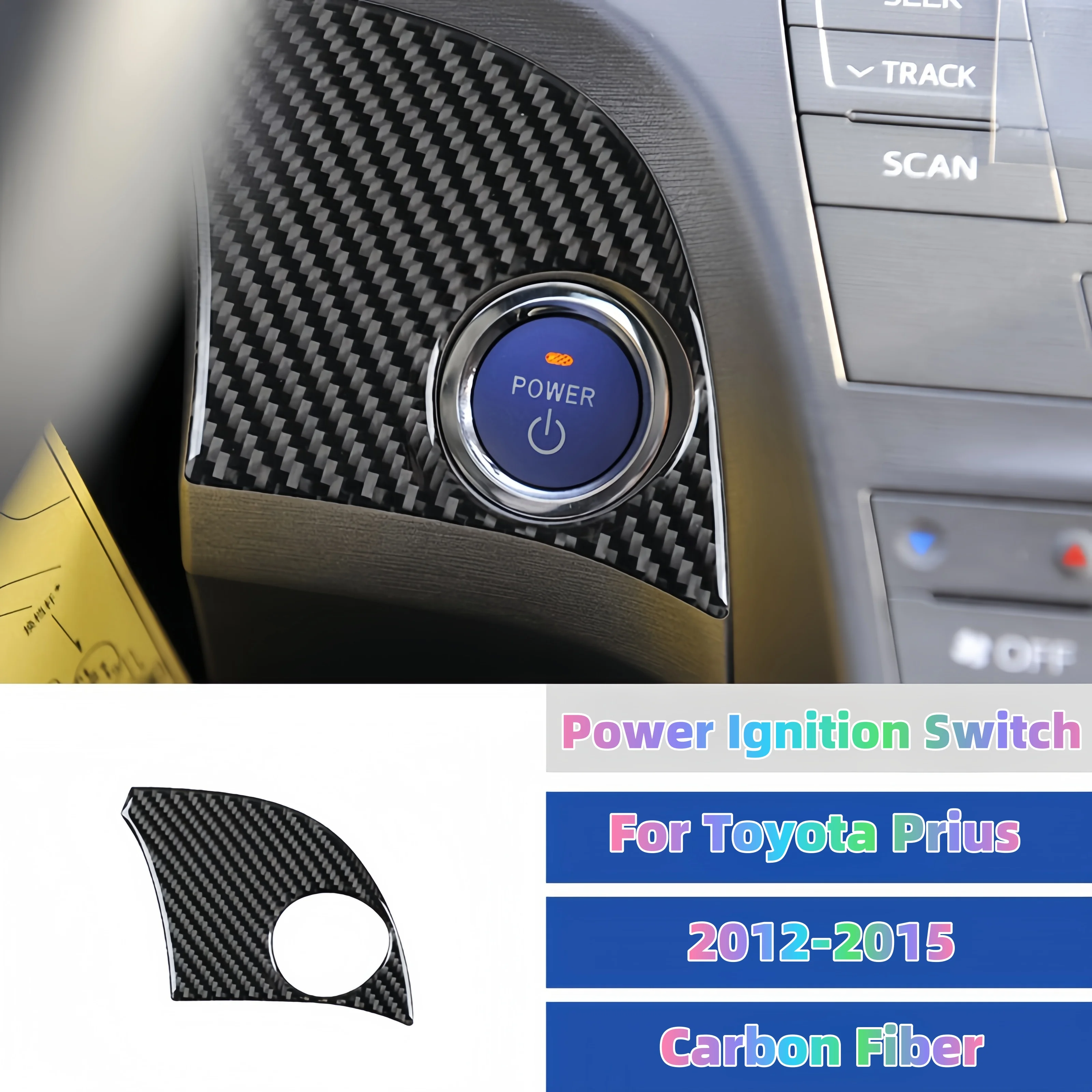 For Toyota Prius 2012-2015 Carbon Fiber Car Power Output Button Panel Trim Cover Decoration Sticker Interior Accessories
For Toyota Prius 2012-2015 Carbon Fiber Car Power Output Button Panel Trim Cover Decoration Sticker Interior Accessories