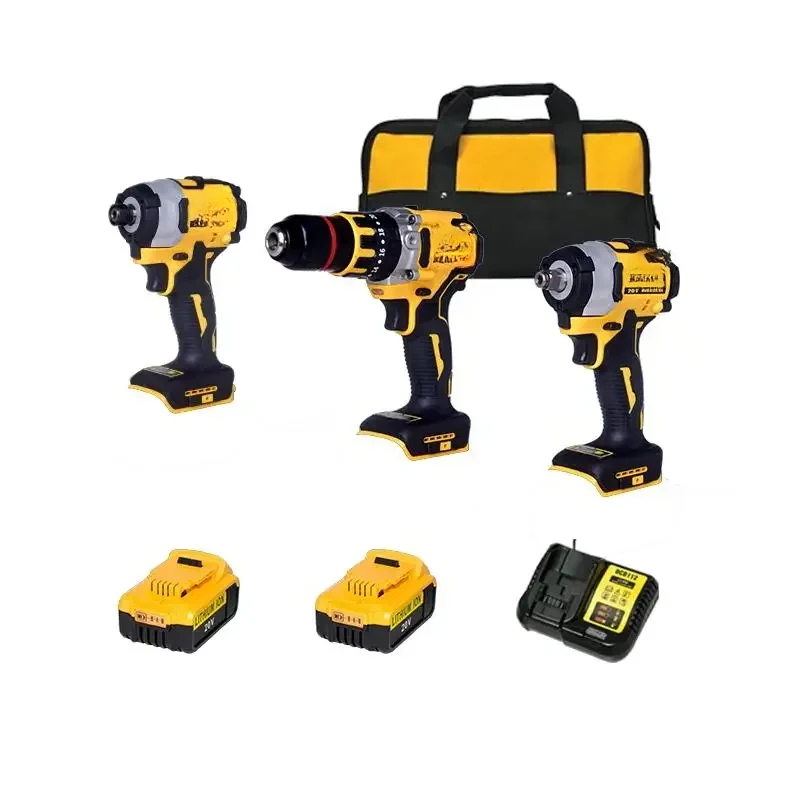 Rechargeable Lithium Battery Brushless Cordless Power Hand Tool Set 20V Combo Kits 2024 New Design HOT SALE
Rechargeable Lithium Battery Brushless Cordless Power Hand Tool Set 20V Combo Kits 2024 New Design HOT SALE