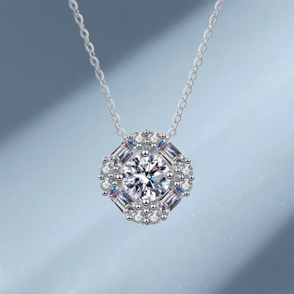 Square Inlaid Moissanite Diamond 1.62CT Pendants Collarbone Chain, Platinum Pt950 Necklaces for Women Fine Jewelry Birthday Gift
Square Inlaid Moissanite Diamond 1.62CT Pendants Collarbone Chain, Platinum Pt950 Necklaces for Women Fine Jewelry Birthday Gift