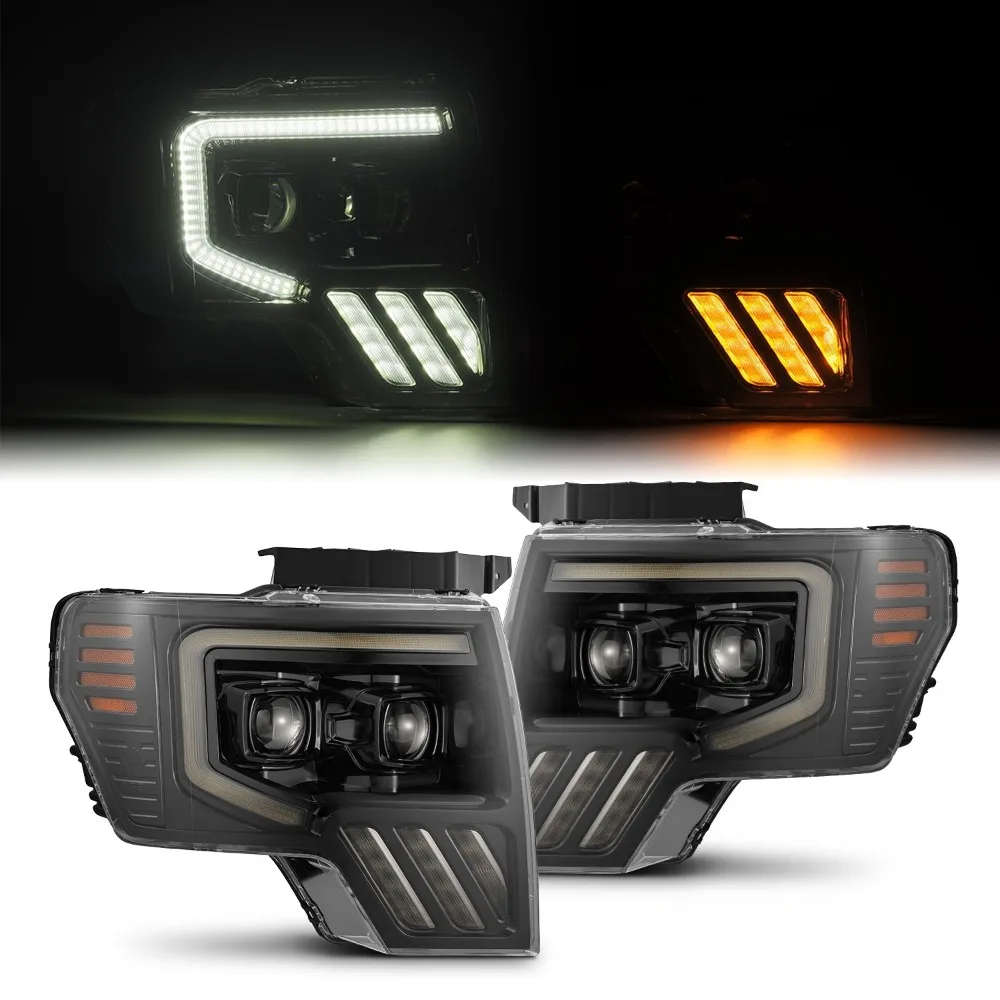 Fit 2009-2014 Ford F150 Alpha-Black MKII LUXX-Series LED Projector Headlights
Fit 2009-2014 Ford F150 Alpha-Black MKII LUXX-Series LED Projector Headlights