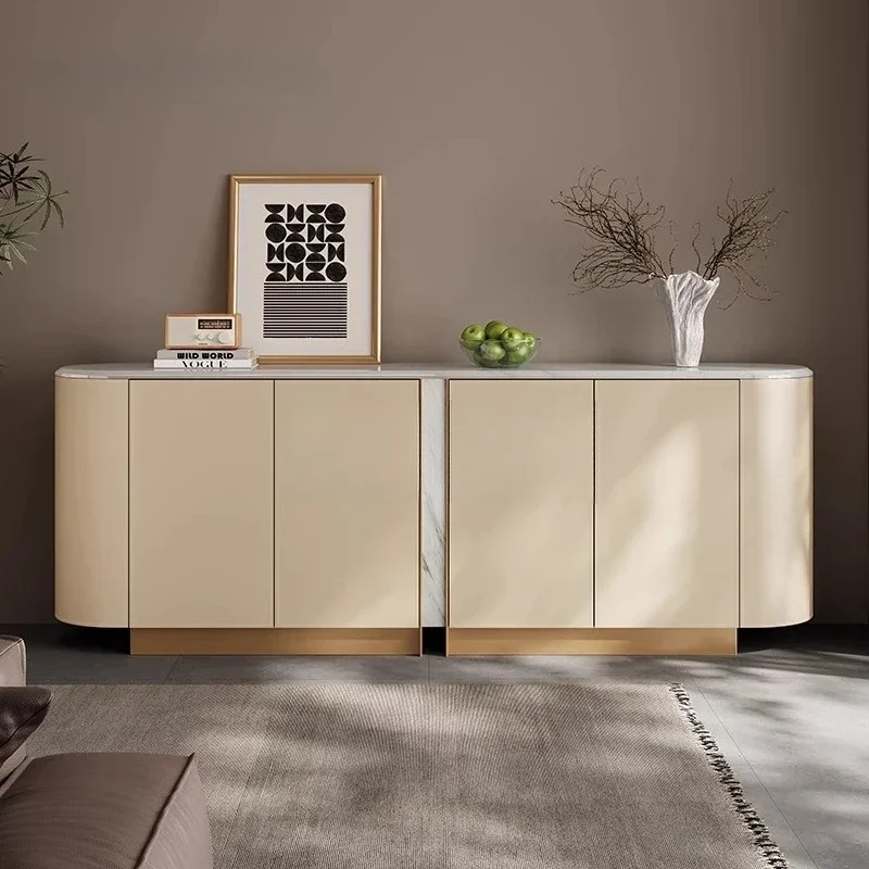 Natural marble side cabinet, entrance partition cabinet, saddle leather tea cabinet
Natural marble side cabinet, entrance partition cabinet, saddle leather tea cabinet