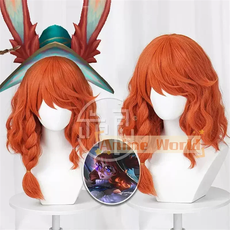 LOL Champion The Witch between Worlds Aurora Cosplay Wig 45cm Cute Orange Heat Resistant Synthetic Hair Halloween Costume
LOL Champion The Witch between Worlds Aurora Cosplay Wig 45cm Cute Orange Heat Resistant Synthetic Hair Halloween Costume