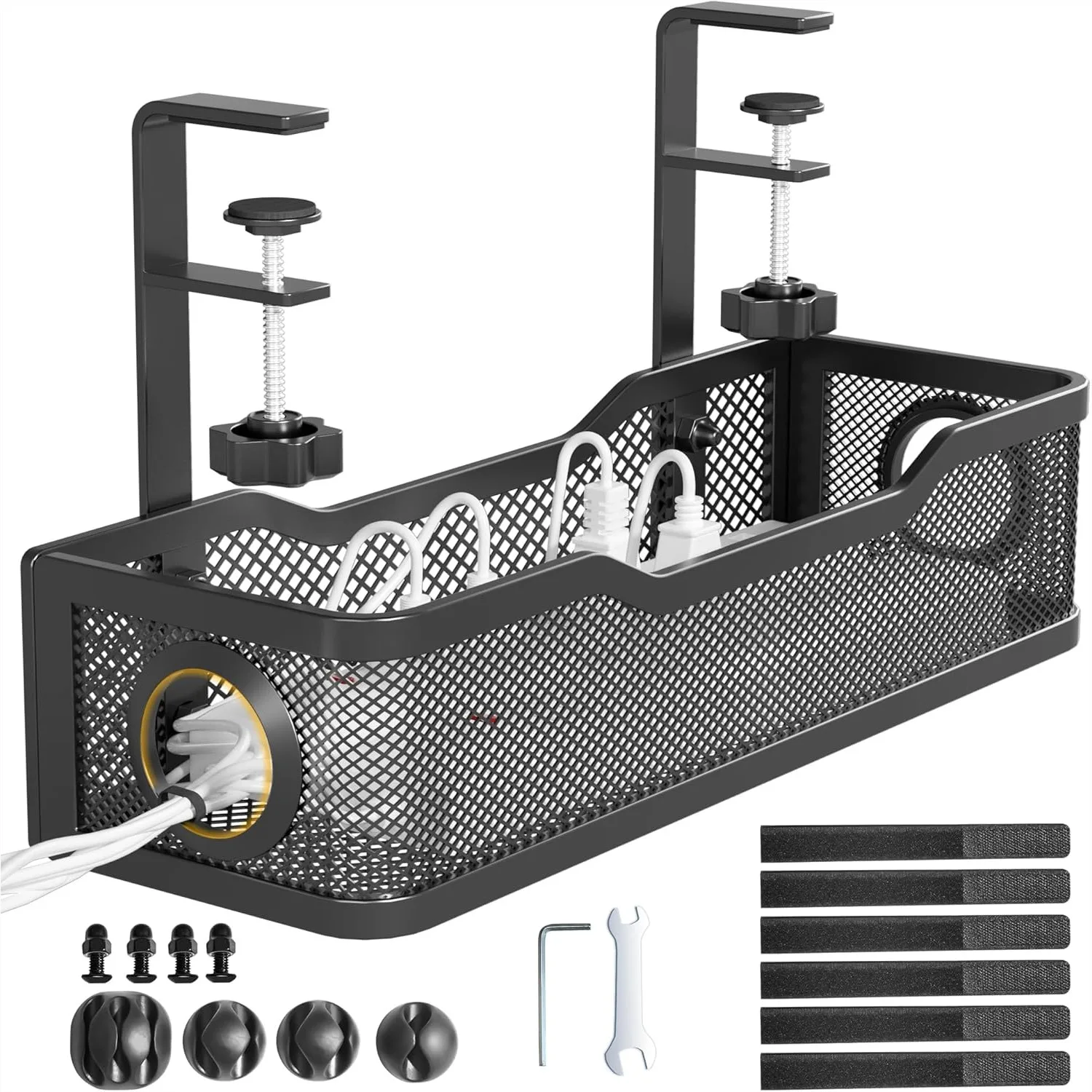 Under Desk Cable Management Tray Black, No Drill Wire Organizer with Clamp for Cord Management, Cable Box for Office Home, Holds
Under Desk Cable Management Tray Black, No Drill Wire Organizer with Clamp for Cord Management, Cable Box for Office Home, Holds