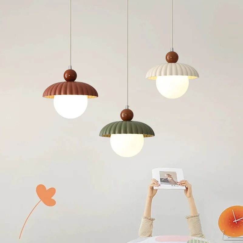 Modern minimalist cream style pendant light, hallway, foyer, bar counter, dining room, bedside pendant light 
Modern minimalist cream style pendant light, hallway, foyer, bar counter, dining room, bedside pendant light