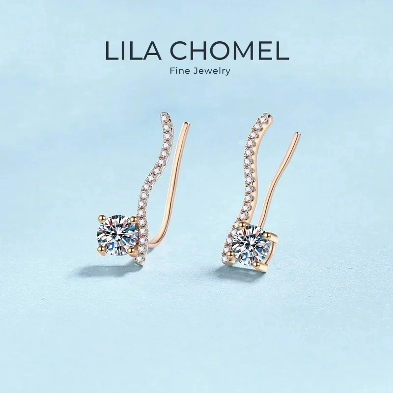 Lover Valentine's Day 18K Rose Gold Girl Friend Birthday Gift Earrings 0.5/1CT Moissanite Diamond Women Wedding Fine Jewelry
Lover Valentine's Day 18K Rose Gold Girl Friend Birthday Gift Earrings 0.5/1CT Moissanite Diamond Women Wedding Fine Jewelry