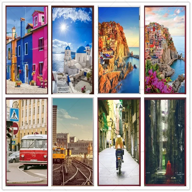 Town Scenery Door Stickers Murals Home Decoration Furniture Wall Decoration Vinyl Self-adhesive Wallpaper Town Streets
Town Scenery Door Stickers Murals Home Decoration Furniture Wall Decoration Vinyl Self-adhesive Wallpaper Town Streets