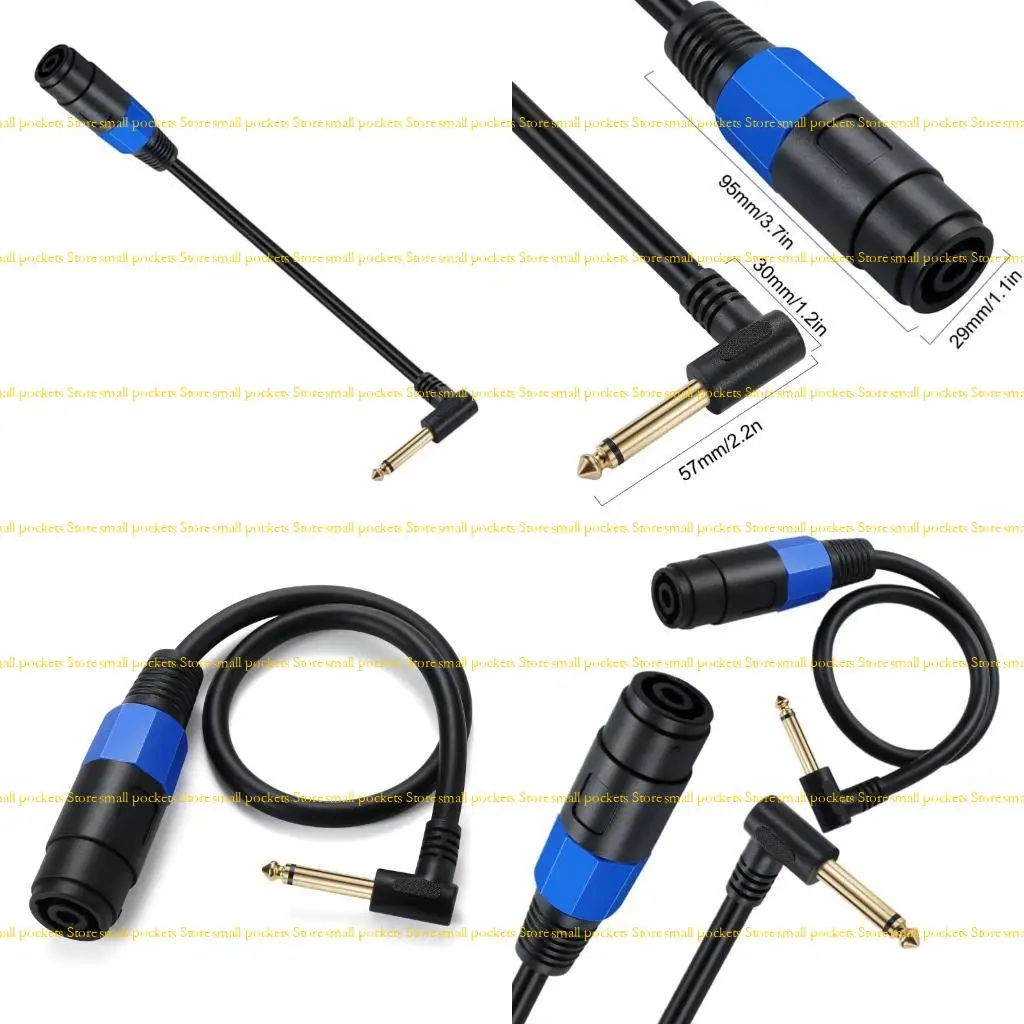 R1WD Speakon Female Connector to 1/4" Male Cable Patch SpeakON Plug to 6.35mm TS Speaker Interconnect Wire
R1WD Speakon Female Connector to 1/4" Male Cable Patch SpeakON Plug to 6.35mm TS Speaker Interconnect Wire