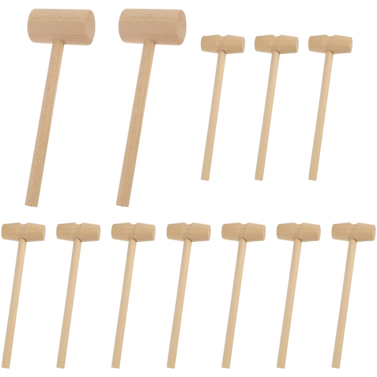 12Pcs Archaeology Wooden Hammers Natural Hardwood Crab Lobster Seafood Mallets Multifunctional DIY Craft Jewelry Making Tools
12Pcs Archaeology Wooden Hammers Natural Hardwood Crab Lobster Seafood Mallets Multifunctional DIY Craft Jewelry Making Tools