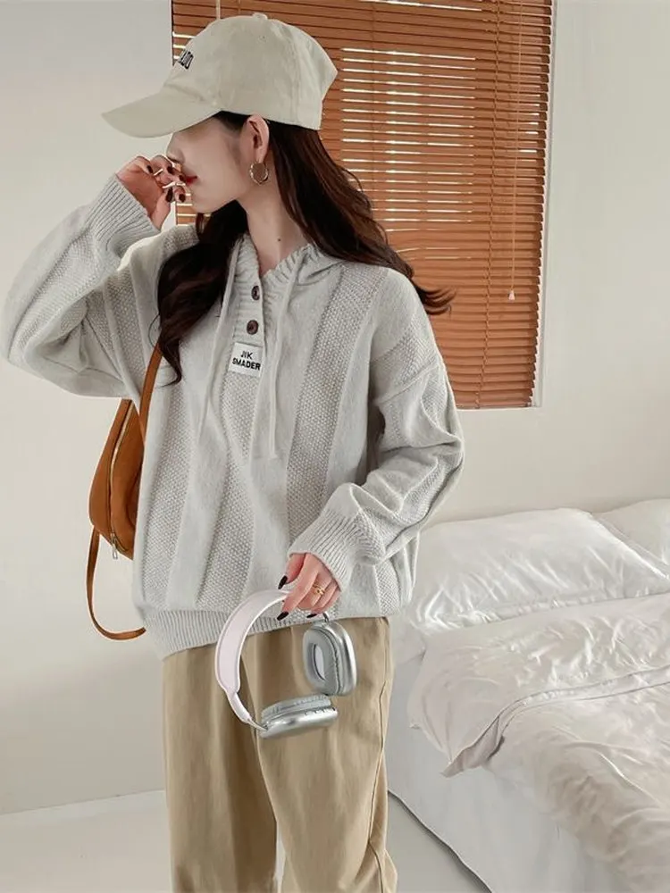 Fashionable Hooded Knitwear Women's Autumn Winter 2025 New Popular Outerwear Lazy Style Korean Matching Top Loose Fit Long Sl...
Fashionable Hooded Knitwear Women's Autumn Winter 2025 New Popular Outerwear Lazy Style Korean Matching Top Loose Fit Long Sl...