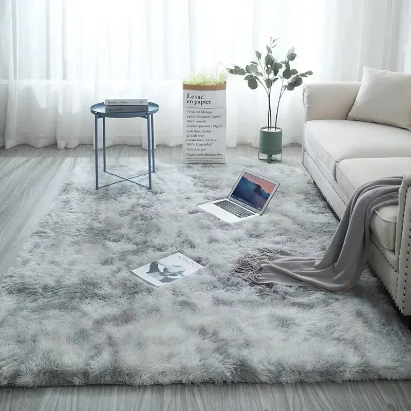 Nordic ins silk hair tie-dye carpet Modern simple bedroom bed blanket Home living room girl's room plush blanket floor mat
Nordic ins silk hair tie-dye carpet Modern simple bedroom bed blanket Home living room girl's room plush blanket floor mat