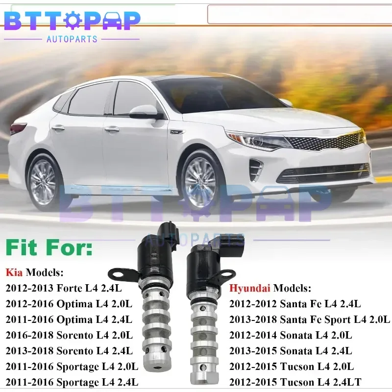 24355-2G500 Intake&Exhaust Variable Valve Timing VVT Solenoid for Hyundai Kia G4KE G4KD Engine Oil Control VVT Valve 24375-2G500
24355-2G500 Intake&Exhaust Variable Valve Timing VVT Solenoid for Hyundai Kia G4KE G4KD Engine Oil Control VVT Valve 24375-2G500