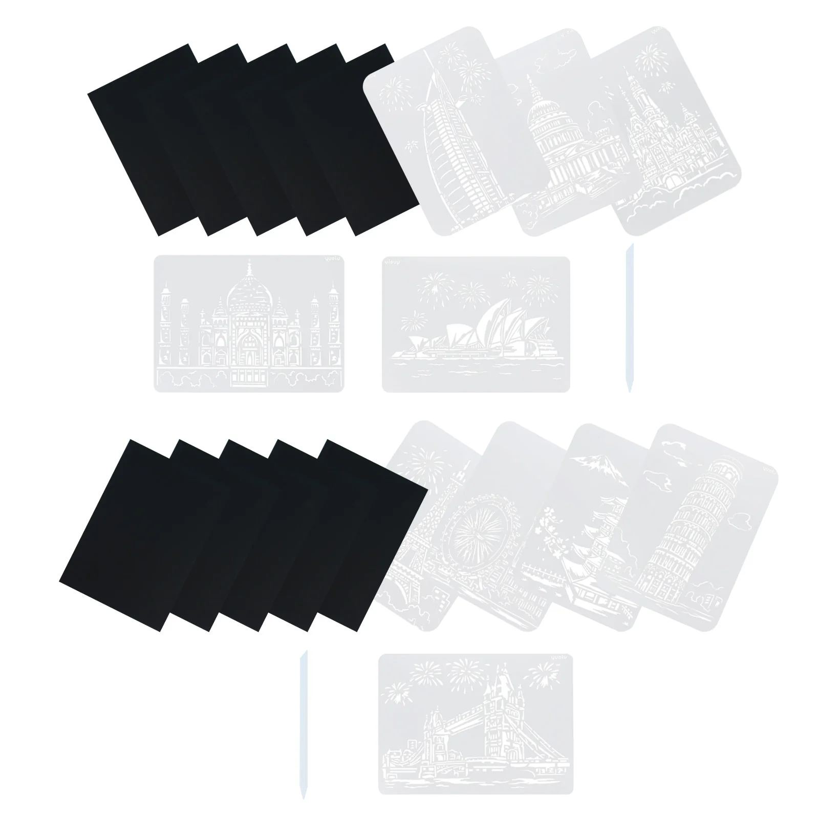 DIY Scratch Kits Papers Stencils Scratch Painting Templates Pens Kids Craft Reusable Pet Material
DIY Scratch Kits Papers Stencils Scratch Painting Templates Pens Kids Craft Reusable Pet Material