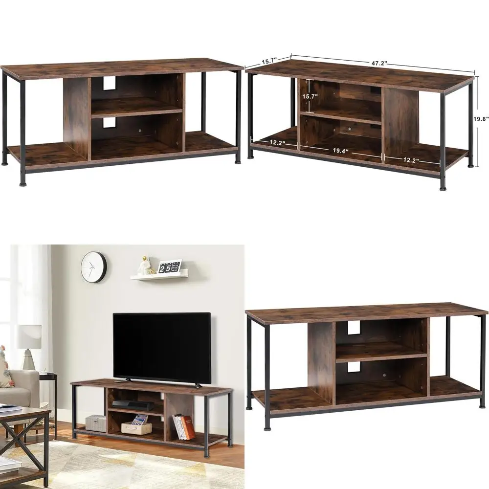 Тумба под телевизор 55 дюймов с местом для хранения, современный развлекательный центр в стиле фермерского дома, консоль в деревенском стиле коричневого цвета для гостиной или спальни
Тумба под телевизор 55 дюймов с местом для хранения, современный развлекательный центр в стиле фермерского дома, консоль в деревенском стиле коричневого цвета для гостиной или спальни