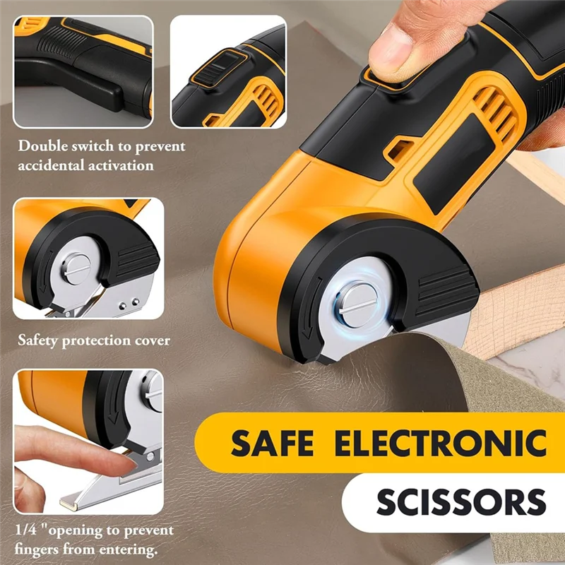 A21R-Portable Cordless Electric Scissors - Ideal Rotary Knife For Cutting Fabric, Carpet, Leather, And More
A21R-Portable Cordless Electric Scissors - Ideal Rotary Knife For Cutting Fabric, Carpet, Leather, And More