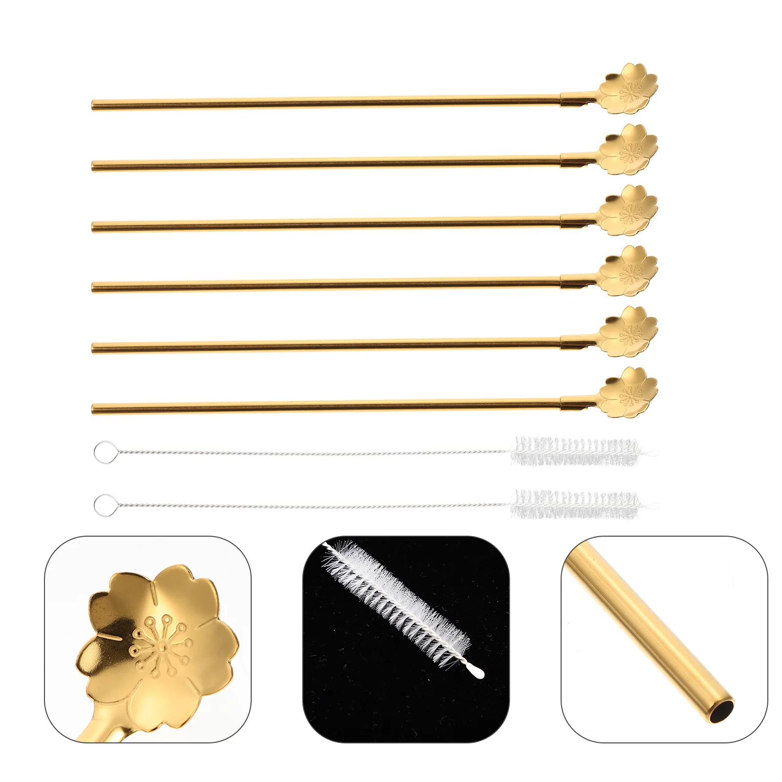 8 pcs Stainless Steel Straw Spoon Smooth Surface Easy Clean Creative Drinking Straw Spoon For Tea Cake Watermelon Party Home Bar
8 pcs Stainless Steel Straw Spoon Smooth Surface Easy Clean Creative Drinking Straw Spoon For Tea Cake Watermelon Party Home Bar