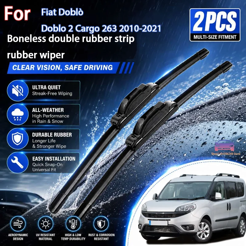 Front Wiper Blades For Fiat Doblo Doblo 2 Cargo 263 2010-2021 Windshield Windscreen Window Brushes 24''+16'' Modification Parts
Front Wiper Blades For Fiat Doblo Doblo 2 Cargo 263 2010-2021 Windshield Windscreen Window Brushes 24''+16'' Modification Parts