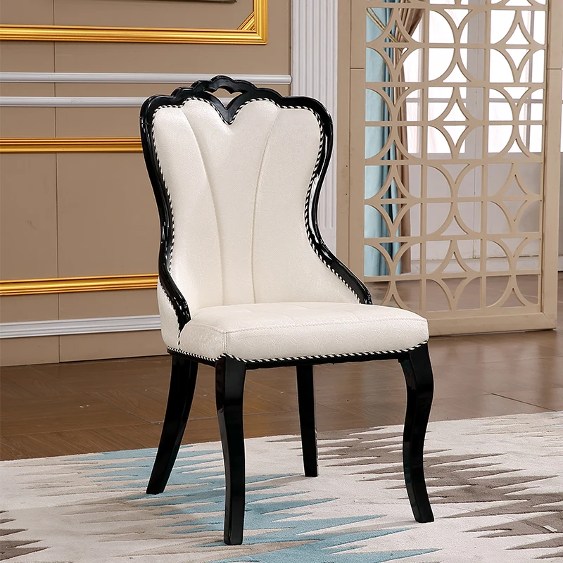 European-style Dining Chair White Simple Modern Restaurant Fashion Soft Bag Hotel Leisure Korean PU Leather Villa Solid
European-style Dining Chair White Simple Modern Restaurant Fashion Soft Bag Hotel Leisure Korean PU Leather Villa Solid