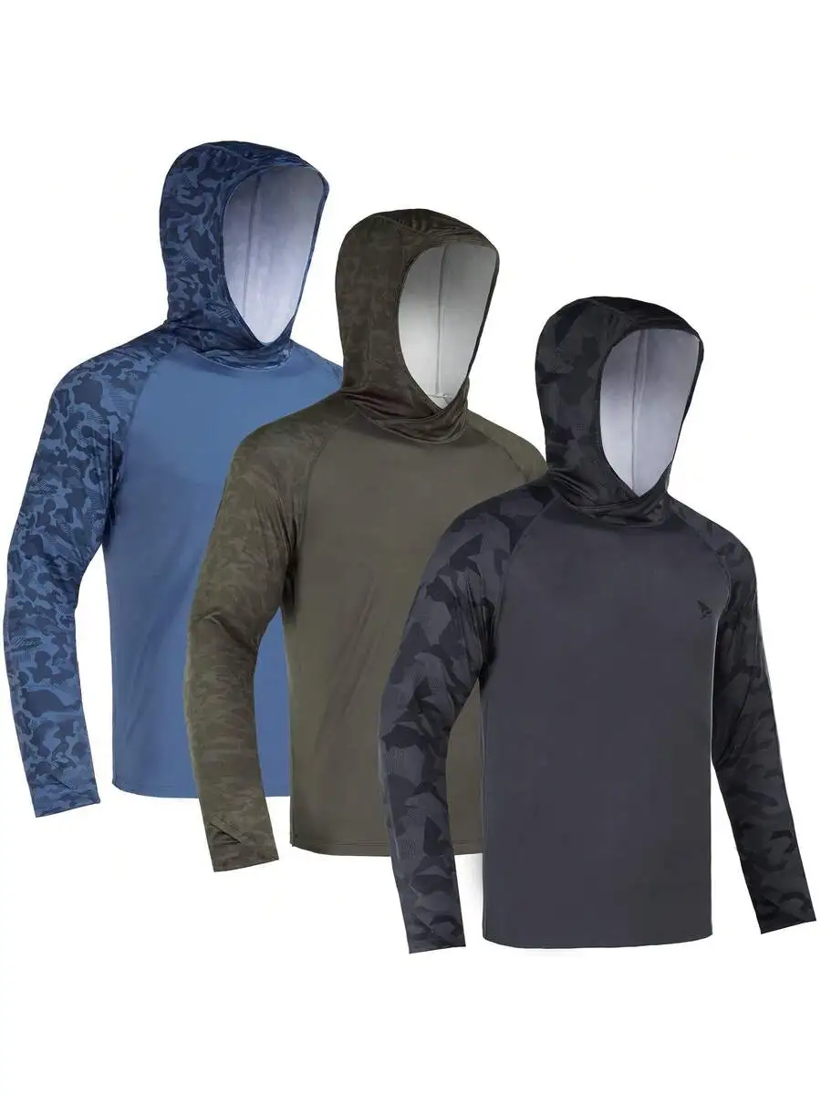 Men Sun Hoodie UPF 50+ UV Protection Long Sleeve Quick Dry Moisture Wicking Cooling Athletic Outdoor Shirt
Men Sun Hoodie UPF 50+ UV Protection Long Sleeve Quick Dry Moisture Wicking Cooling Athletic Outdoor Shirt