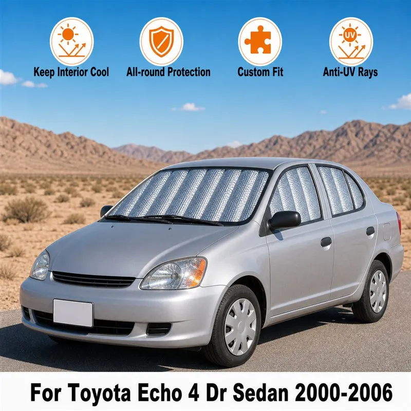 For Toyota Echo 4 Dr Sedan 2000-2006 Full Set Car Window Sunshades UV Block Privacy Heat Insulated Foldable Car Curtain
For Toyota Echo 4 Dr Sedan 2000-2006 Full Set Car Window Sunshades UV Block Privacy Heat Insulated Foldable Car Curtain